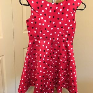 Disorderly Kids 100% red Polyester dress.